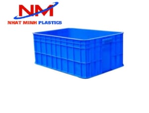 Khay nhựa bit 2T5 hay sóng nhựa bít hai tấc rưỡi màu xanh dương có chiều cao 25cm