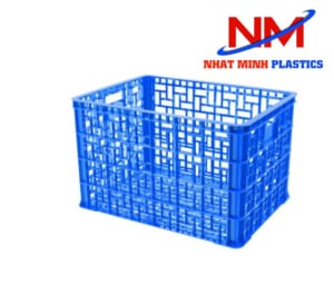Rổ nhựa công nghiệp thanh lý -Sóng nhựa năm tấc tư
