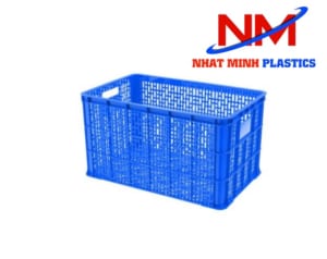 Rổ nhựa vuông công nghiệp RNM-458H kích thước 778 x 496 x 458 mm