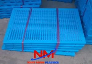Tấm pallet nhựa màu xanh dương-màu được ưa chuộng nhất trong tất cả các lĩnh vực