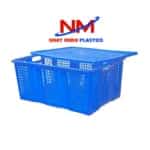 Rổ nhựa-S&oacute;ng nhựa hở c&oacute; nắp đậy c&oacute; thiết kế chắc chắn,c&aacute;c đường g&acirc;n s&oacute;ng được gia cố d&agrave;y dặn,bền v&agrave; chịu lực tốt