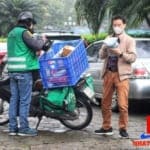 Rổ nhựa vu&ocirc;ng c&ocirc;ng nghiệp để giao h&agrave;ng