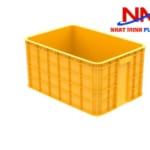 Khay nhựa vuông công nghiệp 3 tấc kích thước 610 x 420 x 310 mm