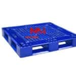Pallet nhựa liền khối 1 mặt mới nguy&ecirc;n sinh k&iacute;ch thước 1100 x 1100 x 150 mm