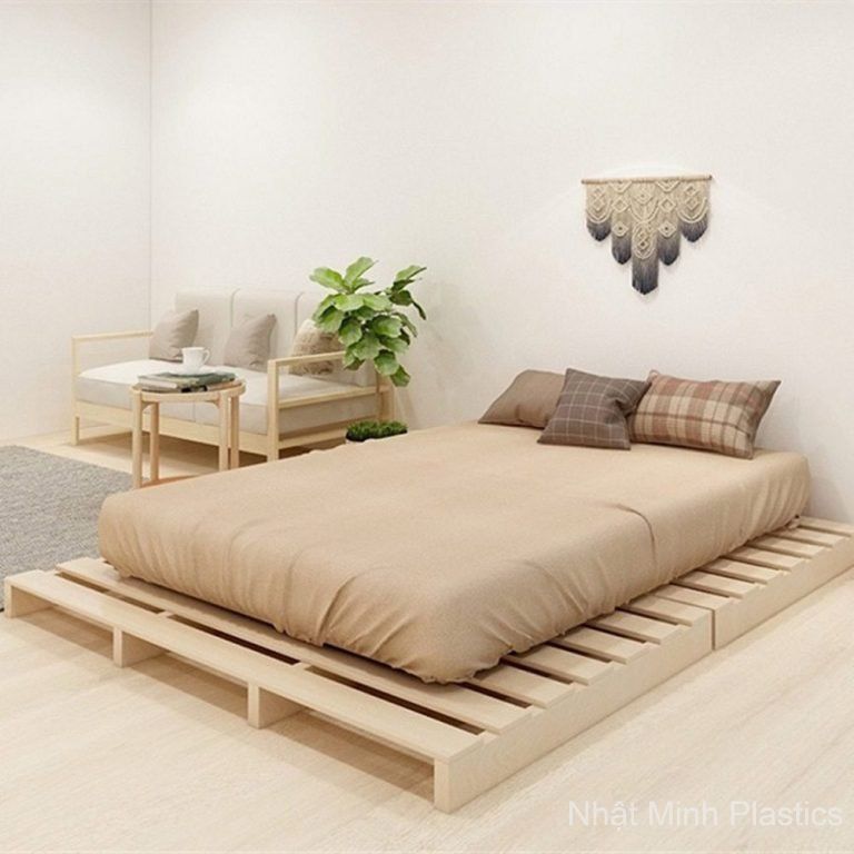 Mẫu giường pallet gỗ