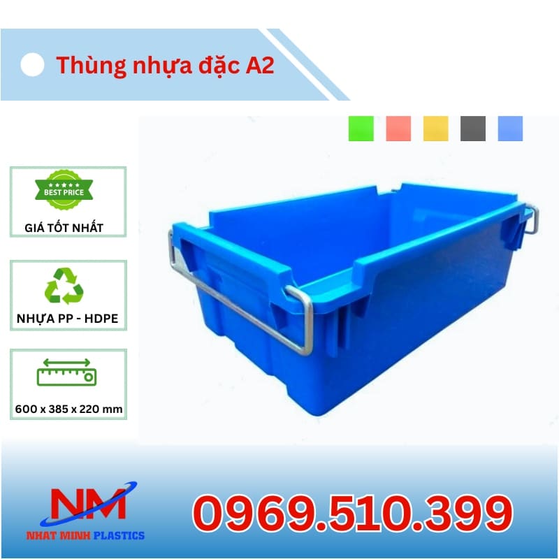 Thùng nhựa đặc A2