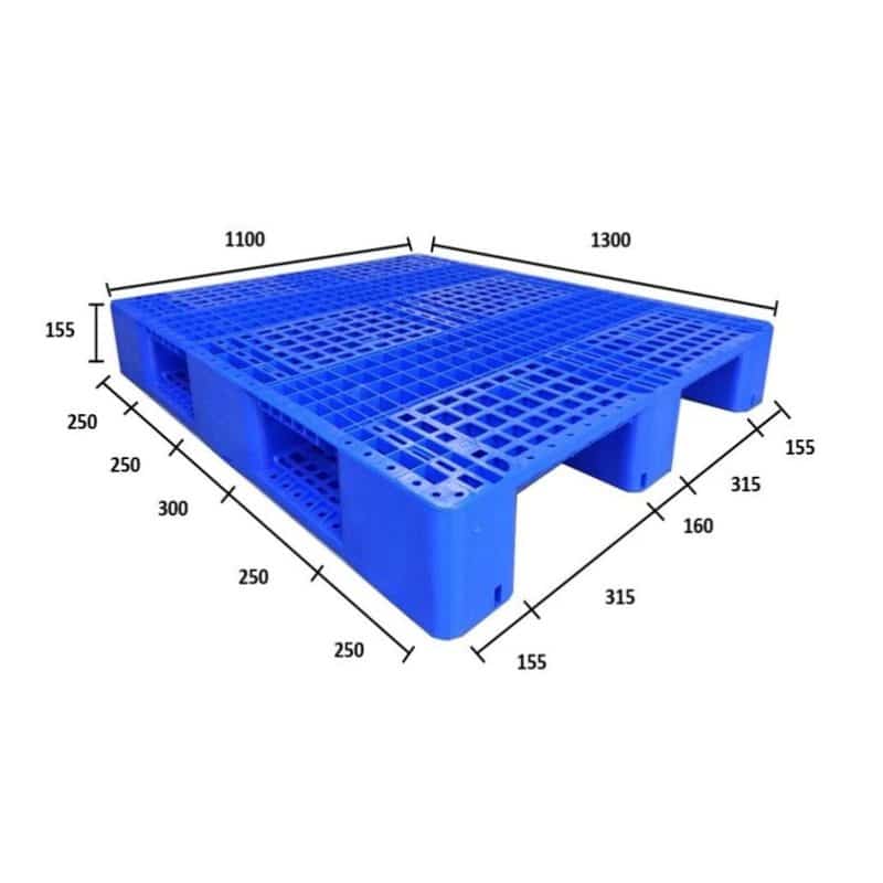 Pallet Nhựa 3 Chân 1100x1300x155mm1