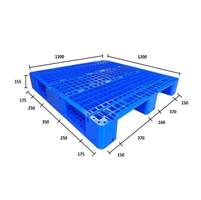 Pallet Nhựa 3 Chân 1200x1200x155mm1