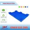 Pallet Nhựa 6 Chân Gù Mặt Bít 600x1000x100mm