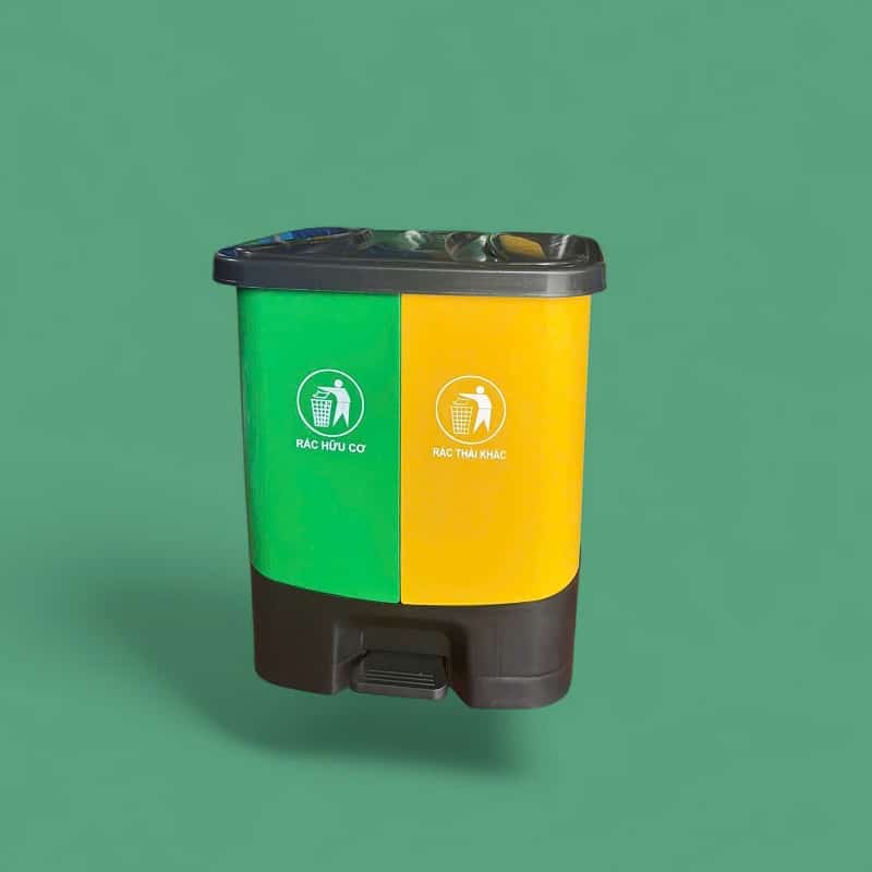 Thùng rác 2 ngăn 430x320x265mm