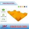 Pallet Nhựa 6 Chân Gù Mặt Lưới 600x1000x100mm